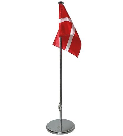 H.C. Andersen Bordflag - 38,5x10 cm - Stål m. Dannebrog H.C. Andersen Bordflag - 38,5x10 cm - Stål m. Dannebrog