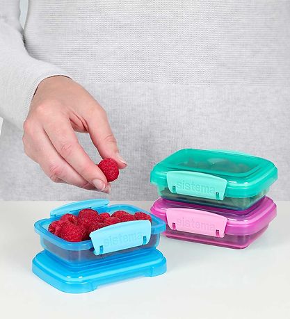 Sistema Madkasser - Lunch Packs - 3-pak - 200 ml - Multi Sistema Madkasser - Lunch Packs - 3-pak - 200 ml - Multi