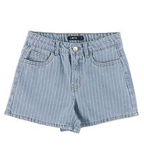 LMTD Shorts - Noos - NlfPinizza - Light Blue Denim/Pinstripes LMTD Shorts - Noos - NlfPinizza - Light Blue Denim/Pinstripes