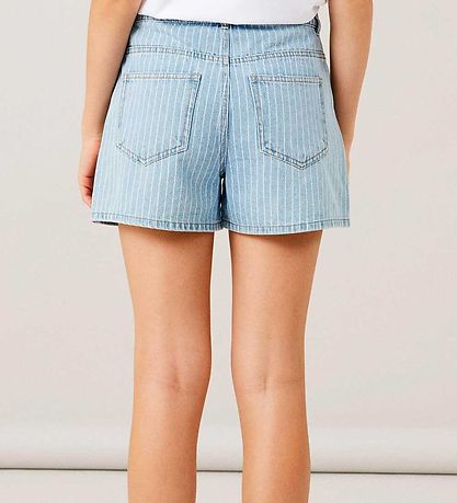 LMTD Shorts - Noos - NlfPinizza - Light Blue Denim/Pinstripes LMTD Shorts - Noos - NlfPinizza - Light Blue Denim/Pinstripes