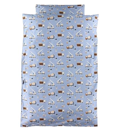 Nørgaard Madsens Sengetøj - Junior - Blå m. Cementblander Nørgaard Madsens Sengetøj - Junior - Blå m. Cementblander