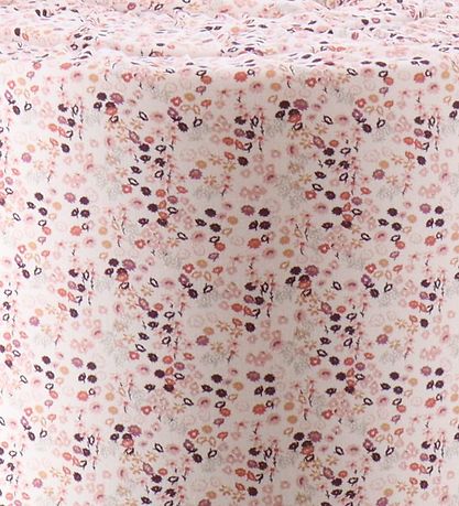 Nørgaard Madsens Sengerand - Hvid m. Blomster