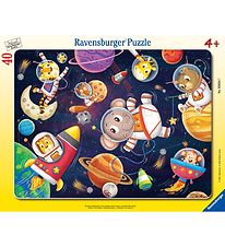 Ravensburger Puslespil - 40 Brikker - Animal Astronauts Ravensburger Puslespil - 40 Brikker - Animal Astronauts