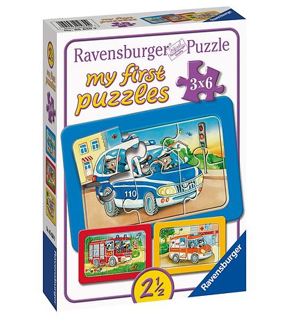 Ravensburger Puslespil - My First - 3 Forskellige - Animals In A Ravensburger Puslespil - My First - 3 Forskellige - Animals In A