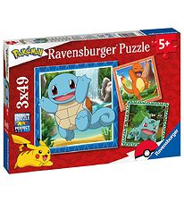 Ravensburger Puslespil - 3x49 Brikker - Pokémon Ravensburger Puslespil - 3x49 Brikker - Pokémon