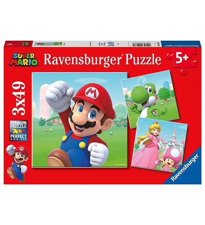 Ravensburger Puslespil - 3x49 Brikker - Super Mario Ravensburger Puslespil - 3x49 Brikker - Super Mario