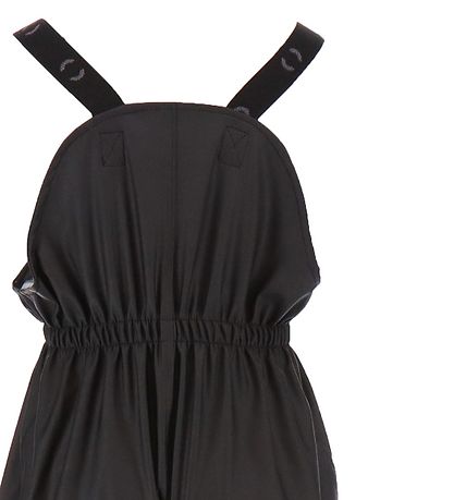 Mikk-Line Regnbukser m. Seler - PU - Sort