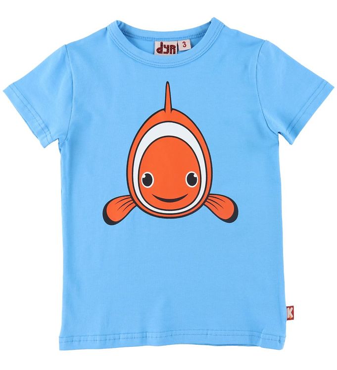 DYR-Cph T-Shirt - DYRGrowl - Mild Blue m. Klovnfisk