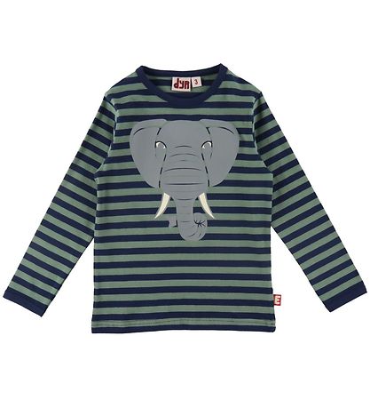 DYR-Cph Bluse - DYRRoar - Dark Navy/Grey Moss m. Elefant