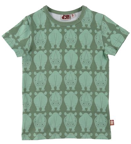 DYR-Cph T-Shirt - DYRGrowl - Grey Moss m. Næsehorn