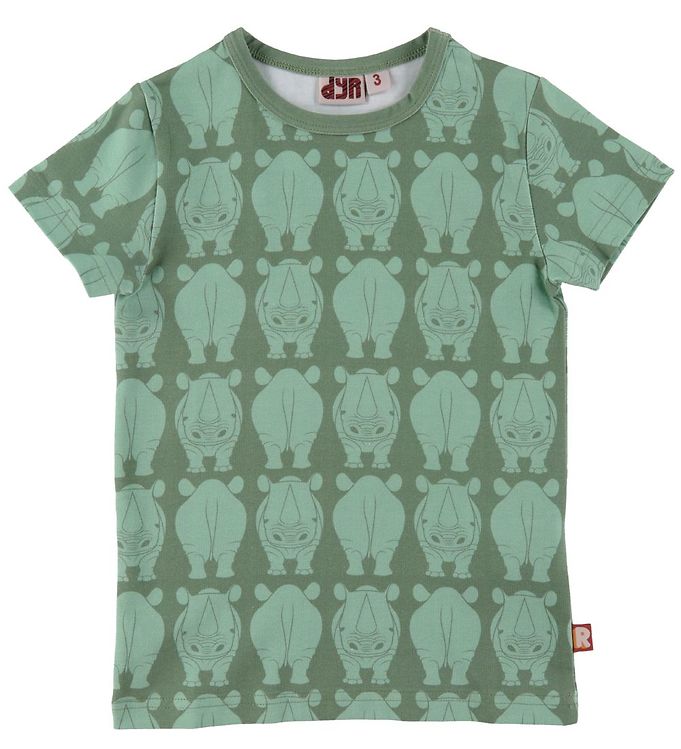 DYR-Cph T-Shirt - DYRGrowl - Grey Moss m. Næsehorn