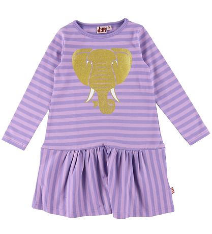 DYR-Cph Kjole - DYRZanzi - Soft Viola/Viola m. Guld Elefant