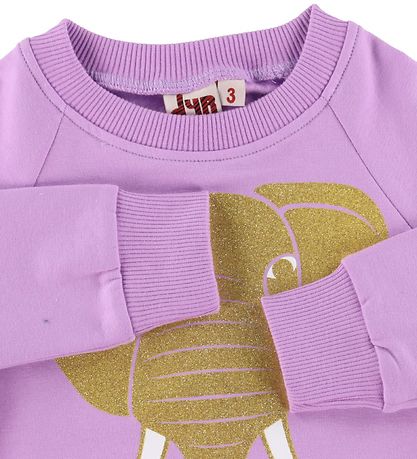 DYR-Cph Sweatshirt - DYRBellow - Soft Viola m. Guld Elefant