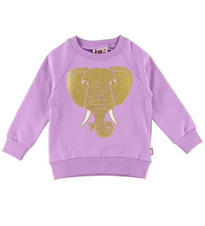 DYR-Cph Sweatshirt - DYRBellow - Soft Viola m. Guld Elefant