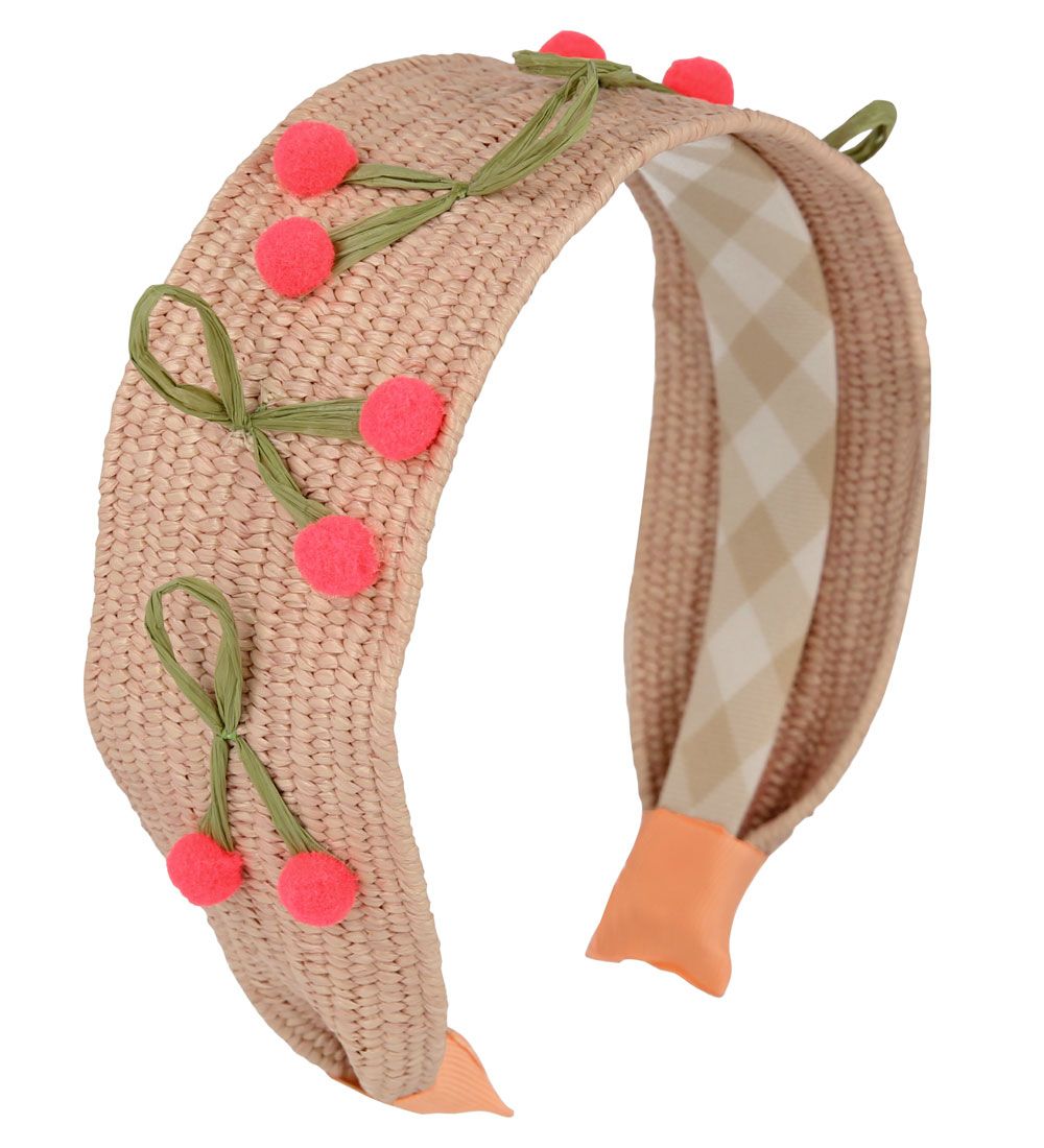 Meri Meri Haarreifen - Raffia Headband Cherries - Meri Meri - One Size - Haarschmuck