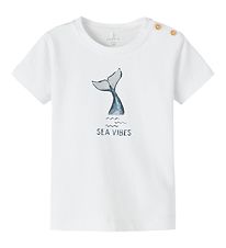 Name It T-shirt - NbmFogat - Bright White Name It T-shirt - NbmFogat - Bright White