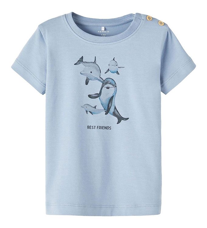 Name It NbmFogat T-shirt - Dusty Blue