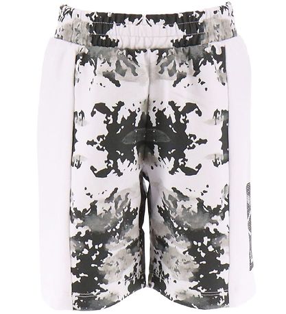 EA7 Sweathorts - Hvid/Sort m. Camouflage EA7 Sweathorts - Hvid/Sort m. Camouflage