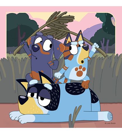 Ravensburger Puslespil - 3x49 Brikker - Bluey