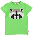 DYR-Cph T-Shirt - DYRGrowl - Bright Green m. Vaskebjørn