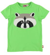 DYR-Cph T-Shirt - DYRGrowl - Bright Green m. Vaskebjørn