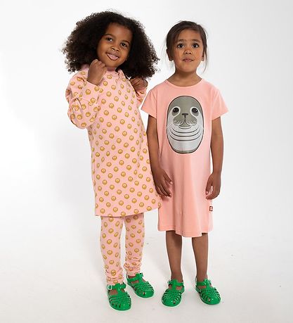 DYR-Cph Sweatkjole - DYRFurry - Soft Pink m. Mini Løver