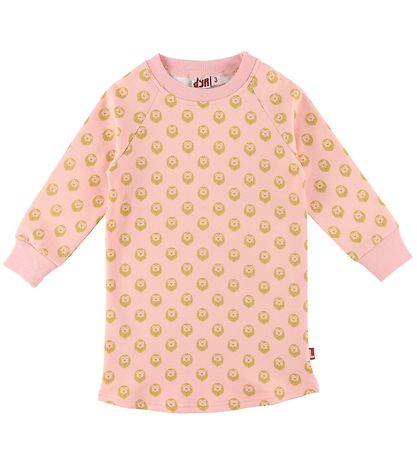 DYR-Cph Sweatkjole - DYRFurry - Soft Pink m. Mini Løver