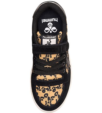 Hummel Sko - Slimmer Stadil Low JR - Sort m. Leopard