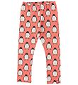 DYR-Cph Leggings - DYRCheetah - Coral m. Pingviner
