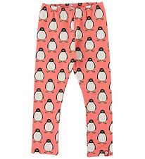 DYR-Cph Leggings - DYRCheetah - Coral m. Pingviner