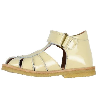 Pom Pom Sandalen - Abriebsohle - Light Yellow Lack