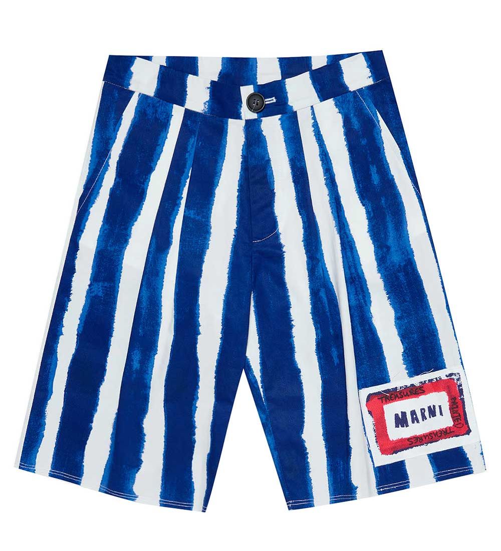Marni Shorts - Blau/Weiß gestreift - Marni - 12 Jahre (152) - Shorts