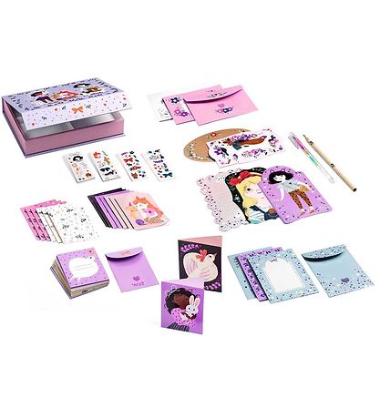 Djeco Brevpapir - 67 Dele - Lucille Djeco Brevpapir - 67 Dele - Lucille