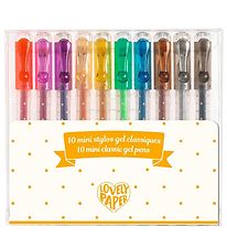 Djeco Mini Kuglepenne - 10 stk. - Gel - Classic Djeco Mini Kuglepenne - 10 stk. - Gel - Classic