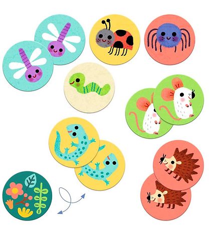 Djeco Vendespil - 32 brikker - Små Dyr Djeco Vendespil - 32 brikker - Små Dyr