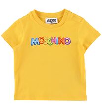 Moschino T-shirt - Gul m. Print Moschino T-shirt - Gul m. Print