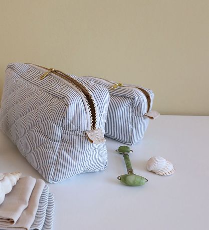 Cam Cam Toilettaske - Quilted - Classic Stripes Blue
