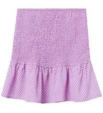 LMTD Nederdel - NlfEckali - Lilac Chiffon/Checks LMTD Nederdel - NlfEckali - Lilac Chiffon/Checks