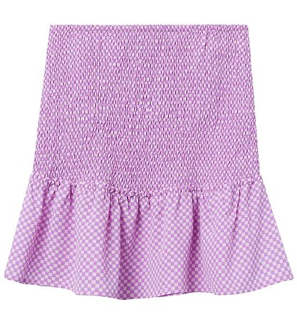 LMTD Nederdel - NlfEckali - Lilac Chiffon/Checks LMTD Nederdel - NlfEckali - Lilac Chiffon/Checks