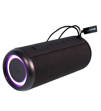 Soundliving Højtaler m. Lys - Sort