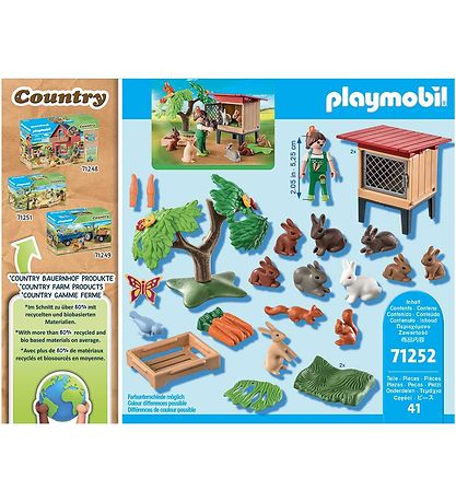 Playmobil Country - Rabbit Hutch - 71252 - 41 Parts