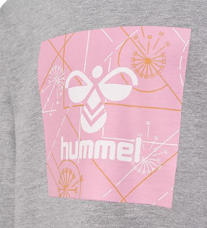 Hummel Hættetrøje - hmlJada - Gråmeleret