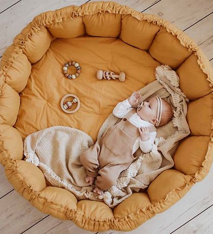 Play&Go Legetæppe - 3-i-1 - Ø130 cm - Mustard