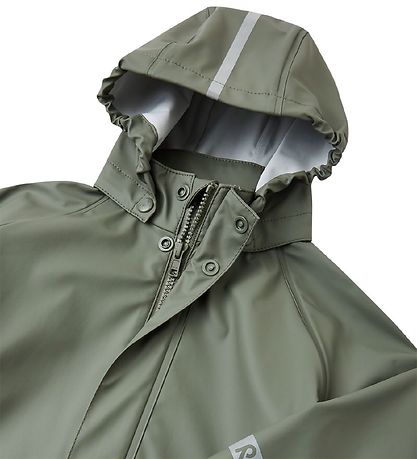 Reima Regntøj m. Seler - Tihku - PU - Greyish Green