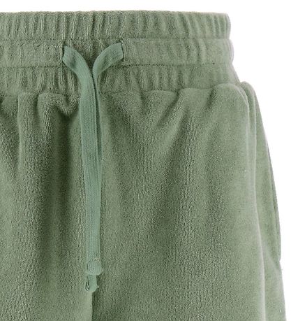 GANT Shorts - High Waist Toweling - Kalamata Green