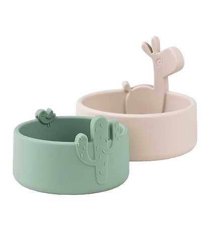 Done By Deer Skål - 2-pak - Lalee - Sand/Grøn Done By Deer Skål - 2-pak - Lalee - Sand/Grøn