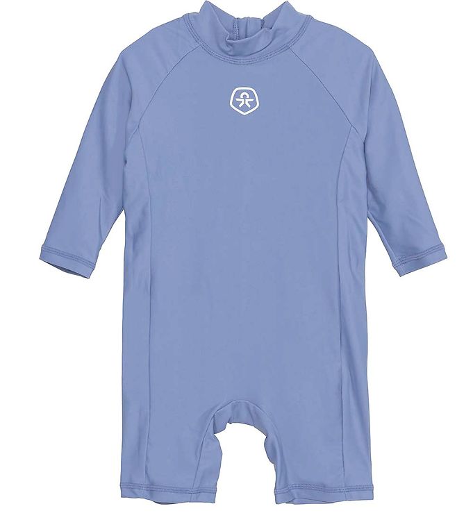 Color Kids Badeheldragt l/s - UV40+ - Coronet Blue billede