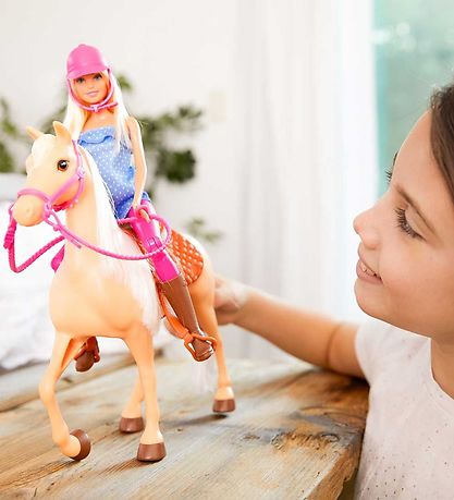 Barbie Dukkesæt -  Doll and Horse (Blonde)