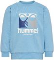 Hummel Sweatshirt - hmlLime - Dusk Blue Hummel Sweatshirt - hmlLime - Dusk Blue