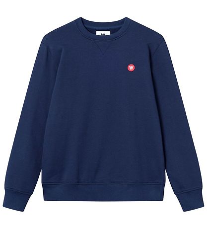 Wood Wood Sweatshirt - Tye - Navy Wood Wood Sweatshirt - Tye - Navy